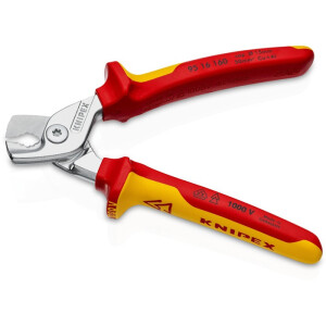 Knipex - Kabelschere verchromt, isoliert mit...