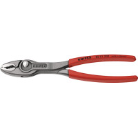 Knipex - TwinGrip Frontgreifzange grau atramentiert, mit rutschhemmendem Kunststoff überzogen 200 mm (82 01 200)
