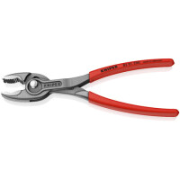 Knipex - TwinGrip Frontgreifzange grau atramentiert, mit rutschhemmendem Kunststoff überzogen 200 mm (82 01 200)