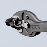 Knipex - TwinGrip Frontgreifzange grau atramentiert, mit rutschhemmendem Kunststoff überzogen 200 mm (82 01 200)