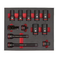 Milwaukee - Schlagnüsse 3/4" lang Einlage (12-tlg) (4932493398)