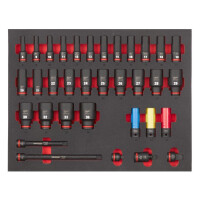 Milwaukee - Schlagnüsse 1/2" lang Einlage (34-tlg) (4932493394)
