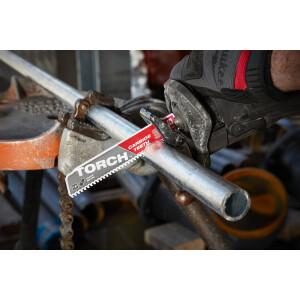 Milwaukee - Säbelsägeblatt Metall THE TORCH HM-bestückt 10TPI Neue Version