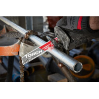 Milwaukee - Säbelsägeblatt Metall THE TORCH HM-bestückt 10TPI Neue Version
