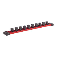 Milwaukee - Schiene für 10 x  1/2", 1/4" oder 3/8" Schlagnüsse