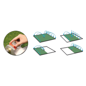 Bradas - WHITE LINE Metall oszillierenden Sprinkler