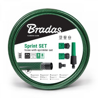 Bradas - Schlauchset SPRINT 1/2" - 20m inkl. Düse und Anschlüssen