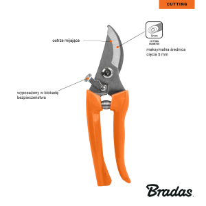 Bradas - V-SERIES Gartenschere Bypass-Klinge