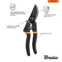 Bradas - V-SERIES Bypass- Gartenschere