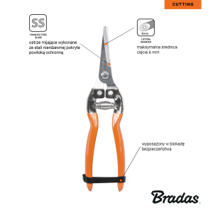 Bradas - Gerade Rebschere