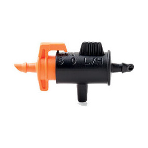 Regulierbarer Tropfer als Reiheninstallation 0-8l/h 10...