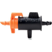 Regulierbarer Tropfer als Reiheninstallation 0-8l/h 10 Stück