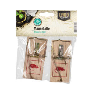 Mausefalle Holz 2er Pack
