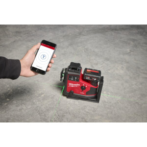 Milwaukee - Kreuzlinienlaser 3 x 360° (M12 A3PLO) selbstausrichtender Kreuzlaser