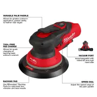 Milwaukee - Akku- Exzenterschleifer Ø150mm, 2.5mm (M12 FROS2.5)