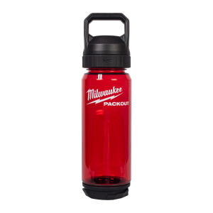 Milwaukee - PACKOUT Kunststoff Trinkflasche rot 740ml -...