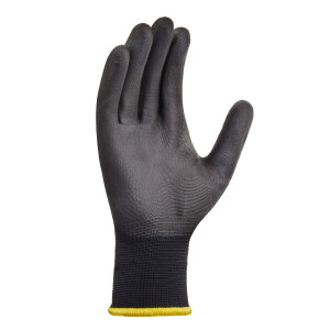 Texxor - Polyester- Strickhandschuh PE-beschichtet 3131XX schwarz (2404)