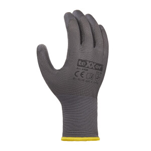 Texxor - Polyester- Strickhandschuh PE-beschichtet grau...