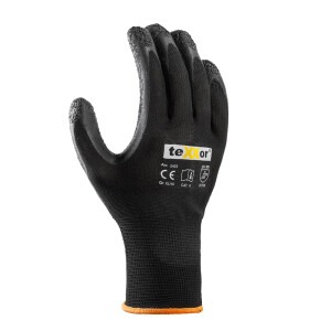 Texxor - Polyester- Strickhandschuh Latex 3131XX (2425)