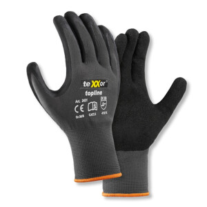 Texxor - Nylon- Handschuhe Nitril beschichtet 4121XX (2431)