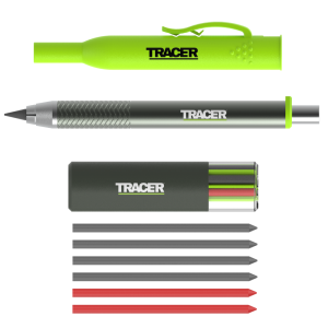 Tracer - Aluminium Baustellen - Bleistift mit Ersatzminen - Magazin (ATPK1-PRO)