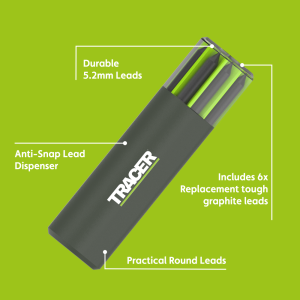 Tracer - Ersatzminen 5,6mm Graphite für Baustellen -...