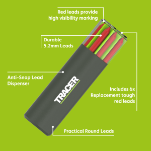 Tracer - Ersatzminen 5,6mm Rot für Baustellen -...