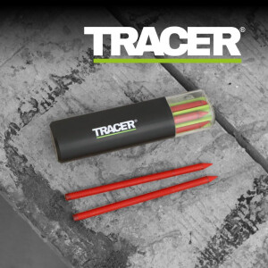 Tracer - Ersatzminen 5,6mm Rot für Baustellen - Stift 6 Stück im Holster (ATPL2)