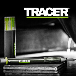 Tracer - Ersatzminen 5,6mm Weiß Speckstein für Baustellen - Stift 6 Stück im Holster (ALPS1)