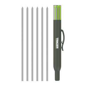 Tracer - Ersatzminen für Tiefloch - Marker 2,8mm 6 Stück reflektierend für Schweißer (ALPW1)