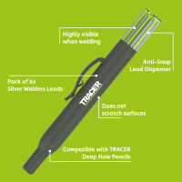 Tracer - Ersatzminen für Tiefloch - Marker 2,8mm 6 Stück reflektierend für Schweißer (ALPW1)