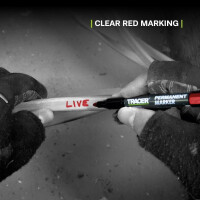 Tracer - Permanent - Marker 4er Set 2x schwarz, rot, blau  (APMK1)