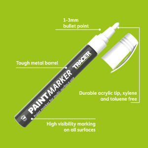 Tracer - Lackmarker weiß (APTM2)