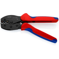 Knipex - PreciForce® Crimpzange brüniert, mit Mehrkomponenten-Hüllen 220 mm (97 52 36 SB)