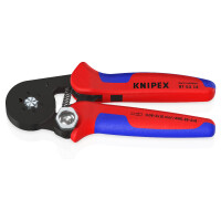 Knipex - Selbstest.Crimpzange f.Aderendhülsen brüniert, mit Mehrkomponenten-Hüllen 180 mm (97 53 14 SB)