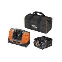 AEG - 18V Akku Starterset 1x 4Ah PRO HD Akku, Lader & Tasche (SETL1840SHD) (4935478944)