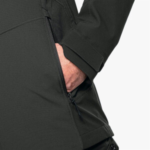 Schöffel PRO - Arbeitsjacke Softshell "Allwettertalent" Herren grün