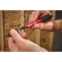 Milwaukee - INKZALL Tiefloch- Permanentmarker 2in1 extra fein (4932501147)