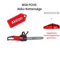 Milwaukee - AKTION Akku Kettensäge M18 FCHS 40cm + 1x Sägekette + 1x Tasche gratis