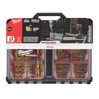 Milwaukee - Packout Metallbohrer SWave HSS-G TiN 1/4"-Hex  Set 220-tlg. (4932502132)