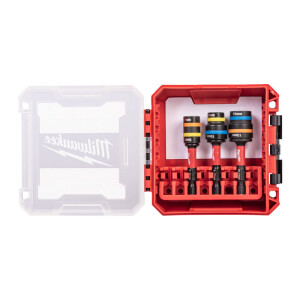 Milwaukee - Shockwave Dual-Size Steckschlüssel Set 3-tlg., magnetisch (4932493559)