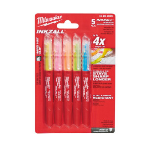 Milwaukee - INKZALL Leuchtmarker farb.sortiert (5pc)...