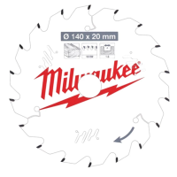 Milwaukee - Kreissägeblatt 140/20mm 18Z Holz (4932471310)