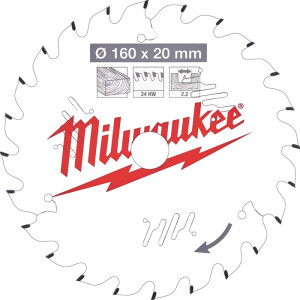 Milwaukee - KREISSÄGEBLATT 160/20MM Z24 HOLZ (4932471290)