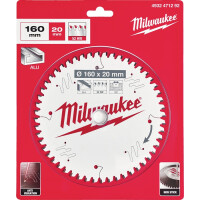 Milwaukee - KREISSÄGEBLATT 160/20MM Z52 HOLZ+ALU (4932471292)