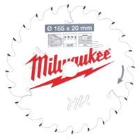 Milwaukee - Kreissägeblatt 165/20 mm 24Z Holz (4932471294)