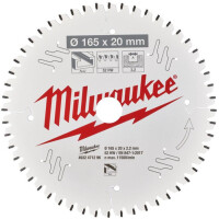 Milwaukee - Kreissägeblatt 165/20 mm 52Z Holz/Alu (4932471296)