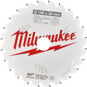 Milwaukee - KREISSÄGEBLATT 190/30MM Z24 HOLZ (4932471300)