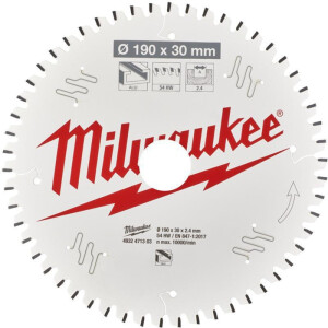Milwaukee - KREISSÄGEBLATT 190/30MM 54Z HOLZ+ALU (4932471303)
