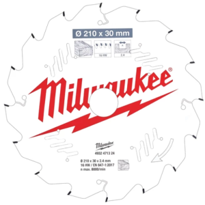 Milwaukee - Kreiss&auml;geblatt 210/30 mm 16 Z Holz...